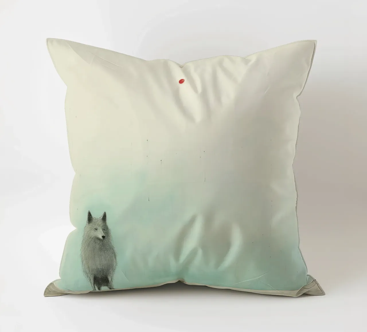Lupo Minimo 2 cuscino da Minimal Animal Art
