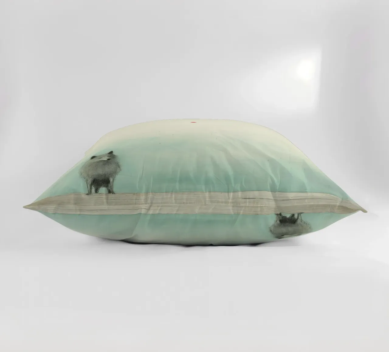 Lupo Minimo 2 cuscino da Minimal Animal Art