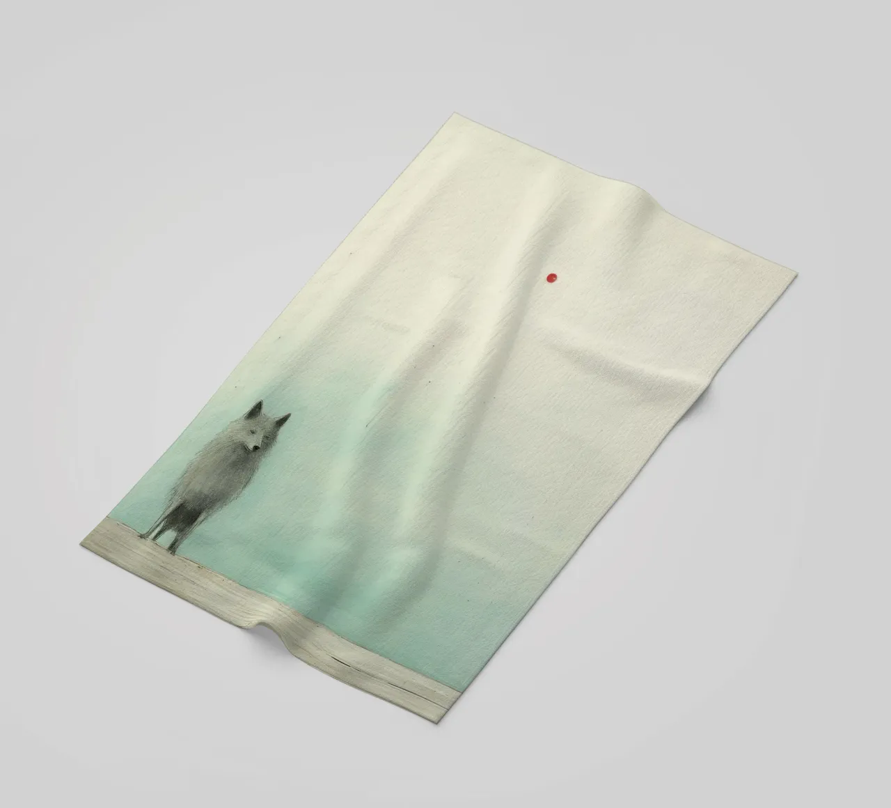 Lupo Minimo 2 telo mare da Minimal Animal Art