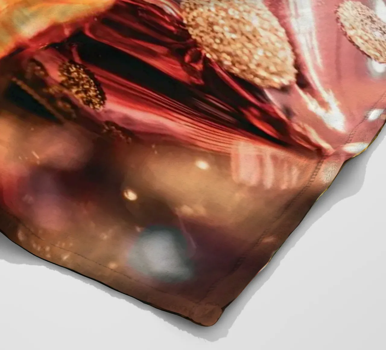 Weihnachtskugeln fleece blanket by Flo Klein