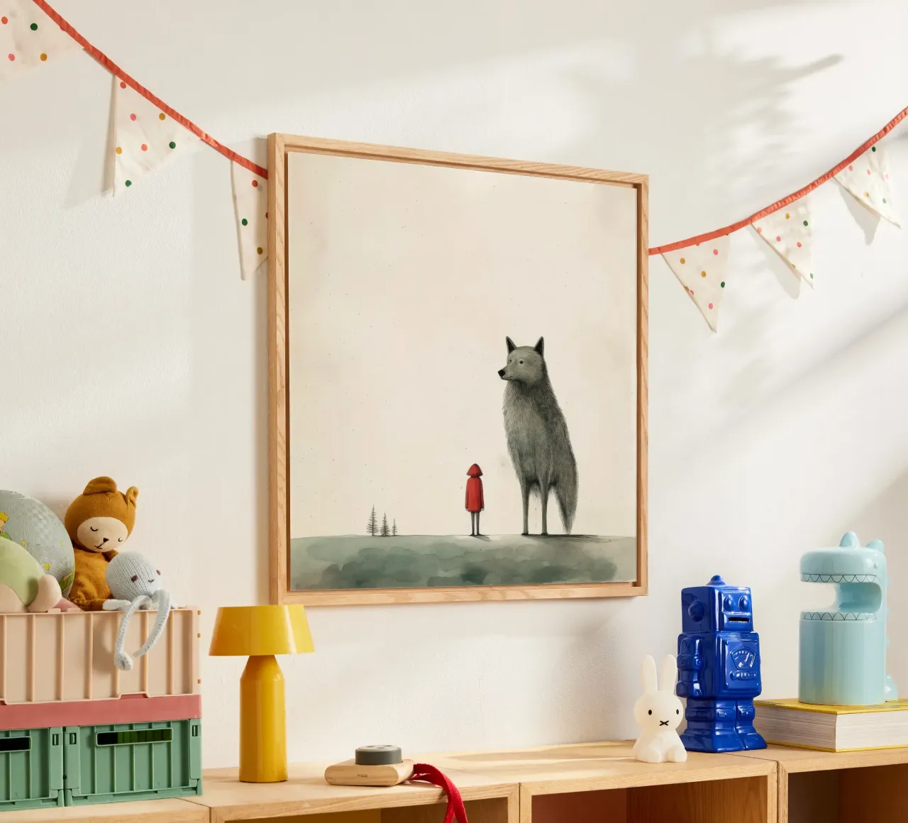 Minimal Wolf plexiglass da Minimal Animal Art