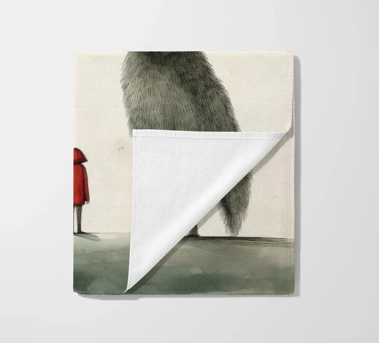 Lupo Minimo telo mare da Minimal Animal Art