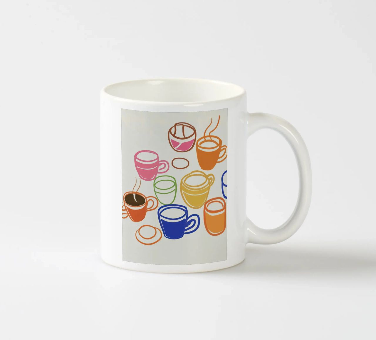 Tazze da caffè - Illustrazione di cucina tazza in ceramica da Peaches Art Prints
