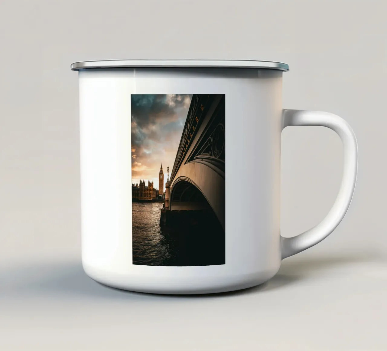 London Big Ben tazza in smalto da Flo Klein