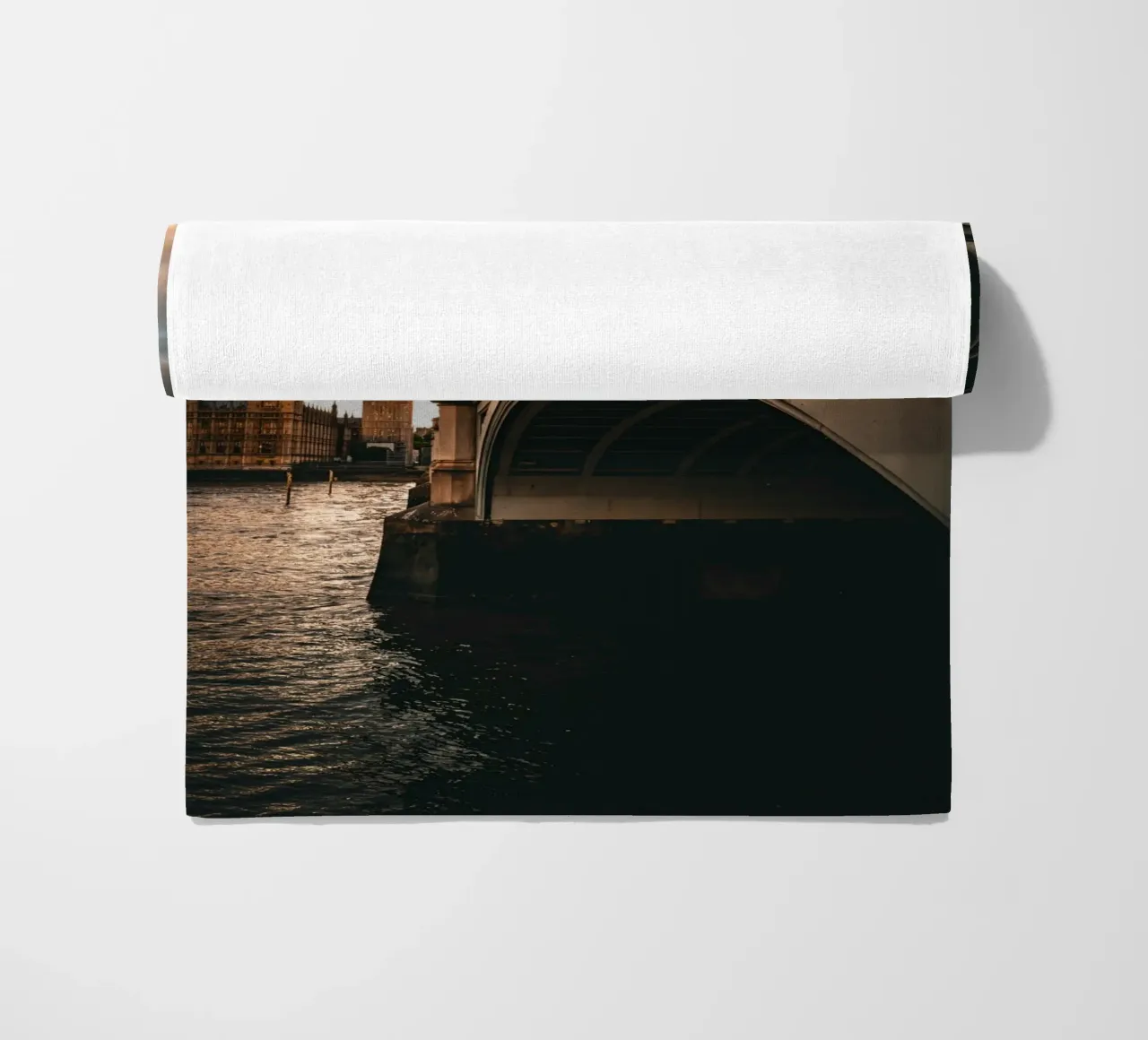London Big Ben beach towel by Flo Klein