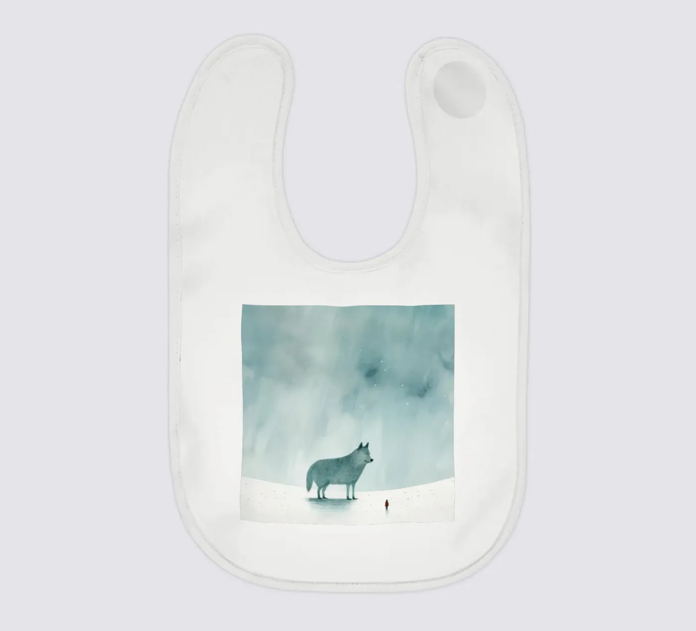 Lupo Minimo bavaglino da Minimal Animal Art