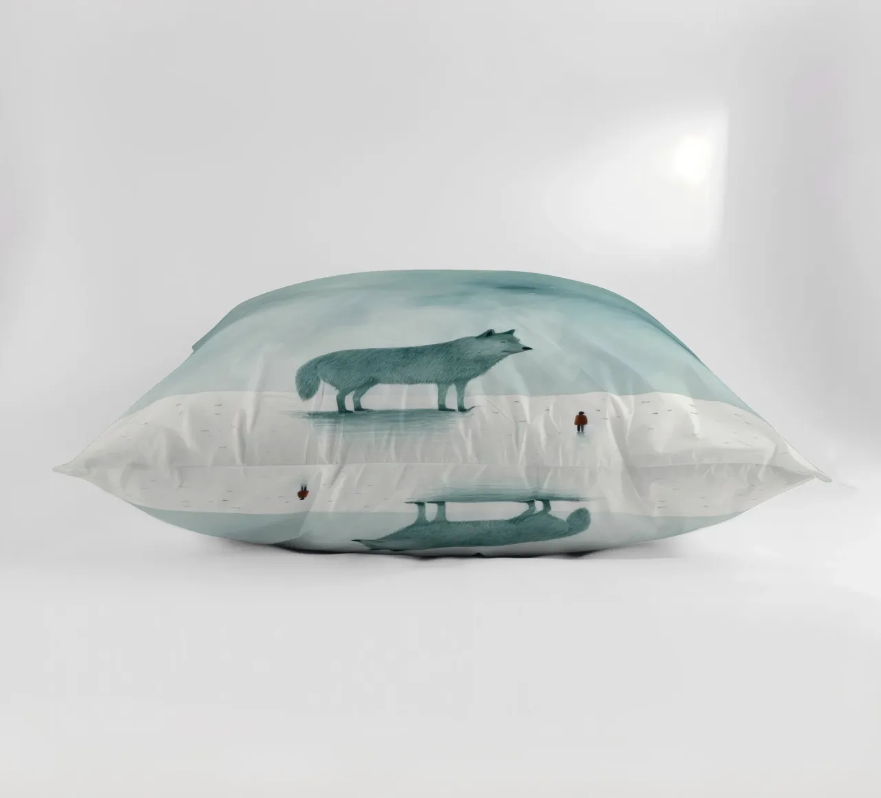 Lupo Minimo 1 cuscino da Minimal Animal Art