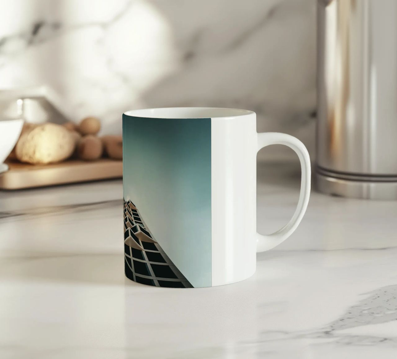 Abstract Architecture tazza in ceramica da Flo Klein