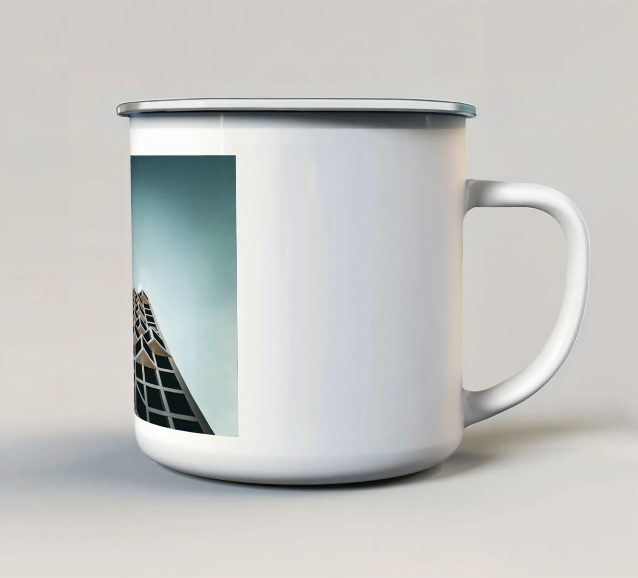 Abstract Architecture tazza in smalto da Flo Klein