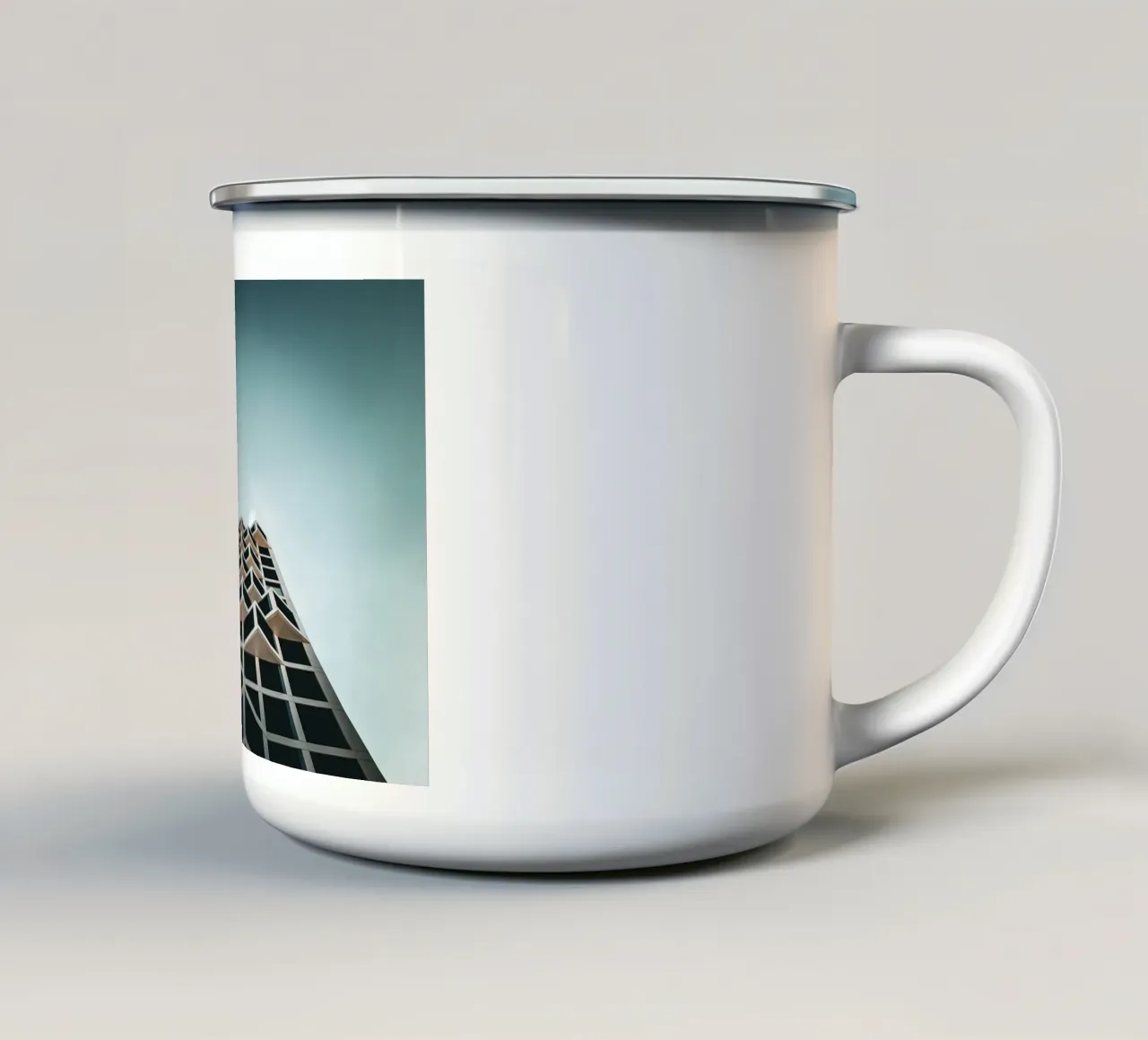 Abstract Architecture tazza in smalto da Flo Klein