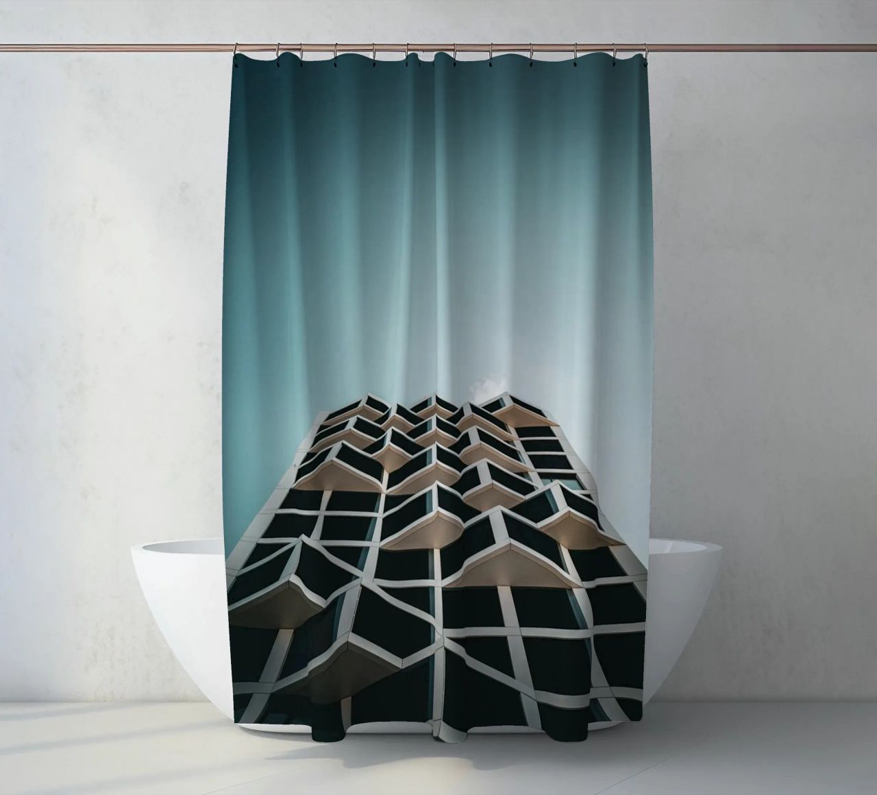 Abstract Architecture tenda da doccia da Flo Klein