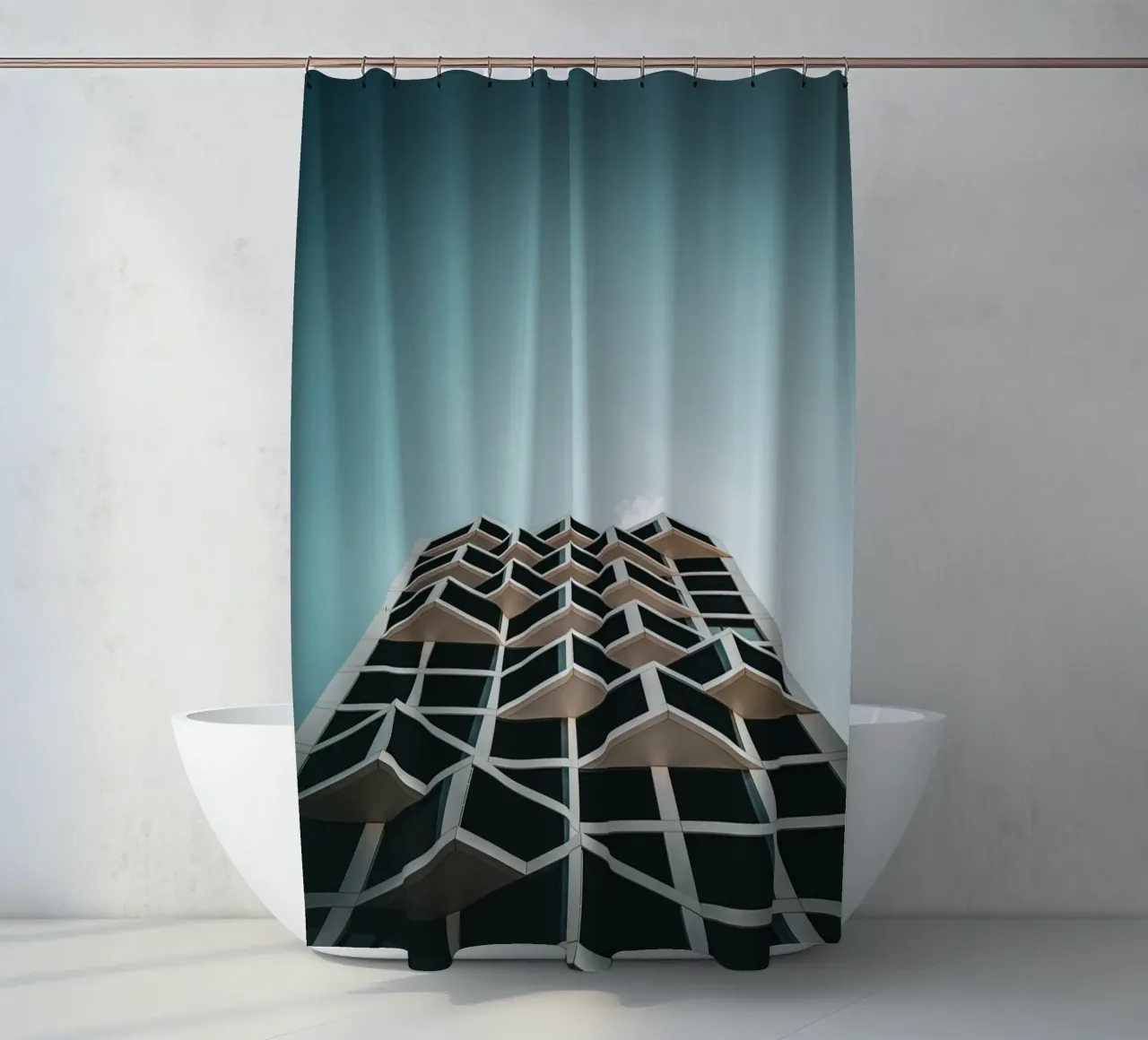 Abstract Architecture tenda da doccia da Flo Klein