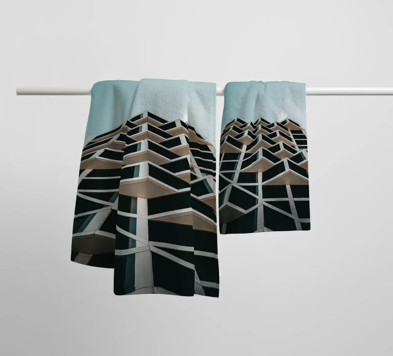 Abstract Architecture asciugamano da bagno da Flo Klein