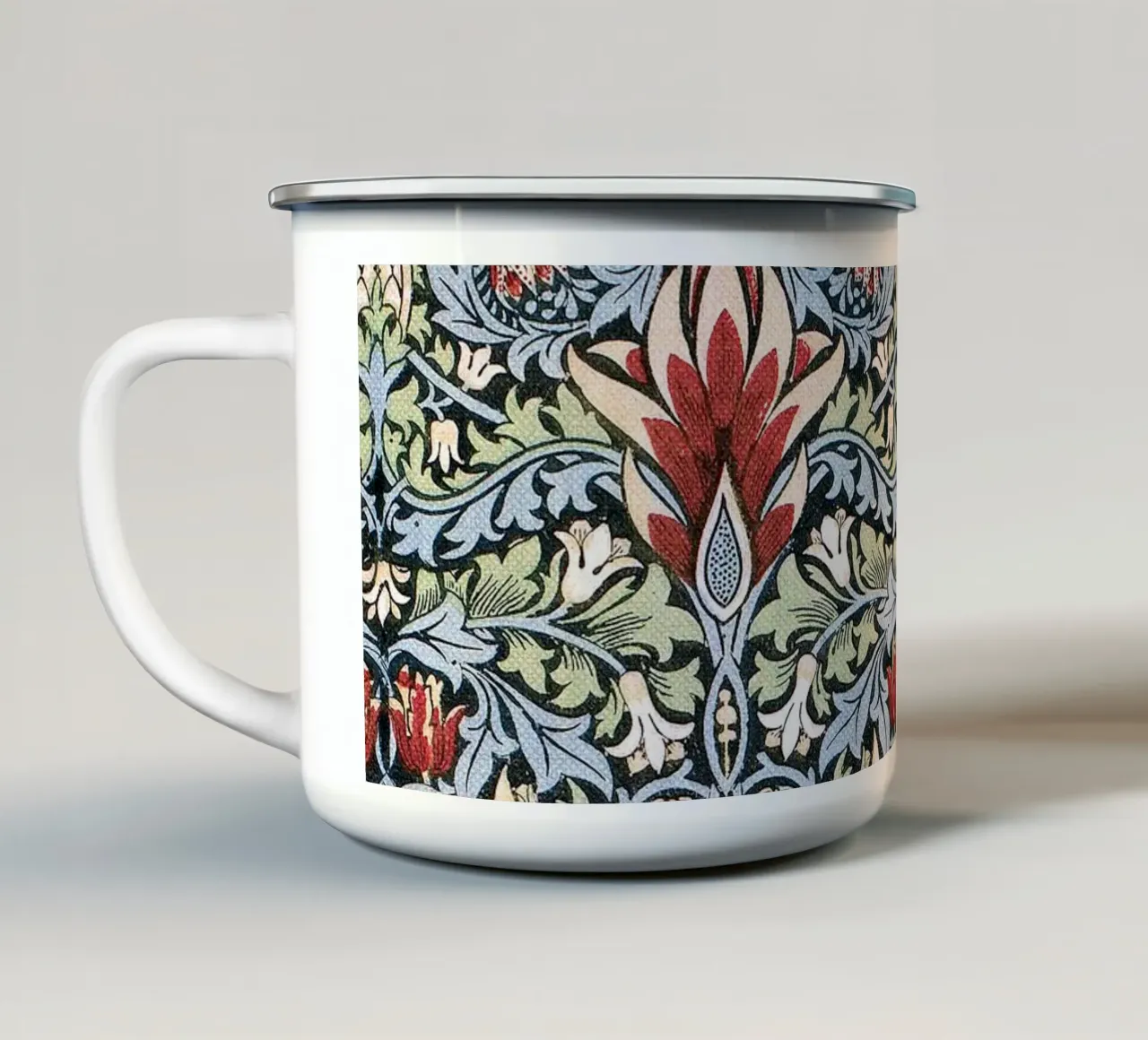 William Morris Pattern - Snakeshead tazza in smalto da apoloprints