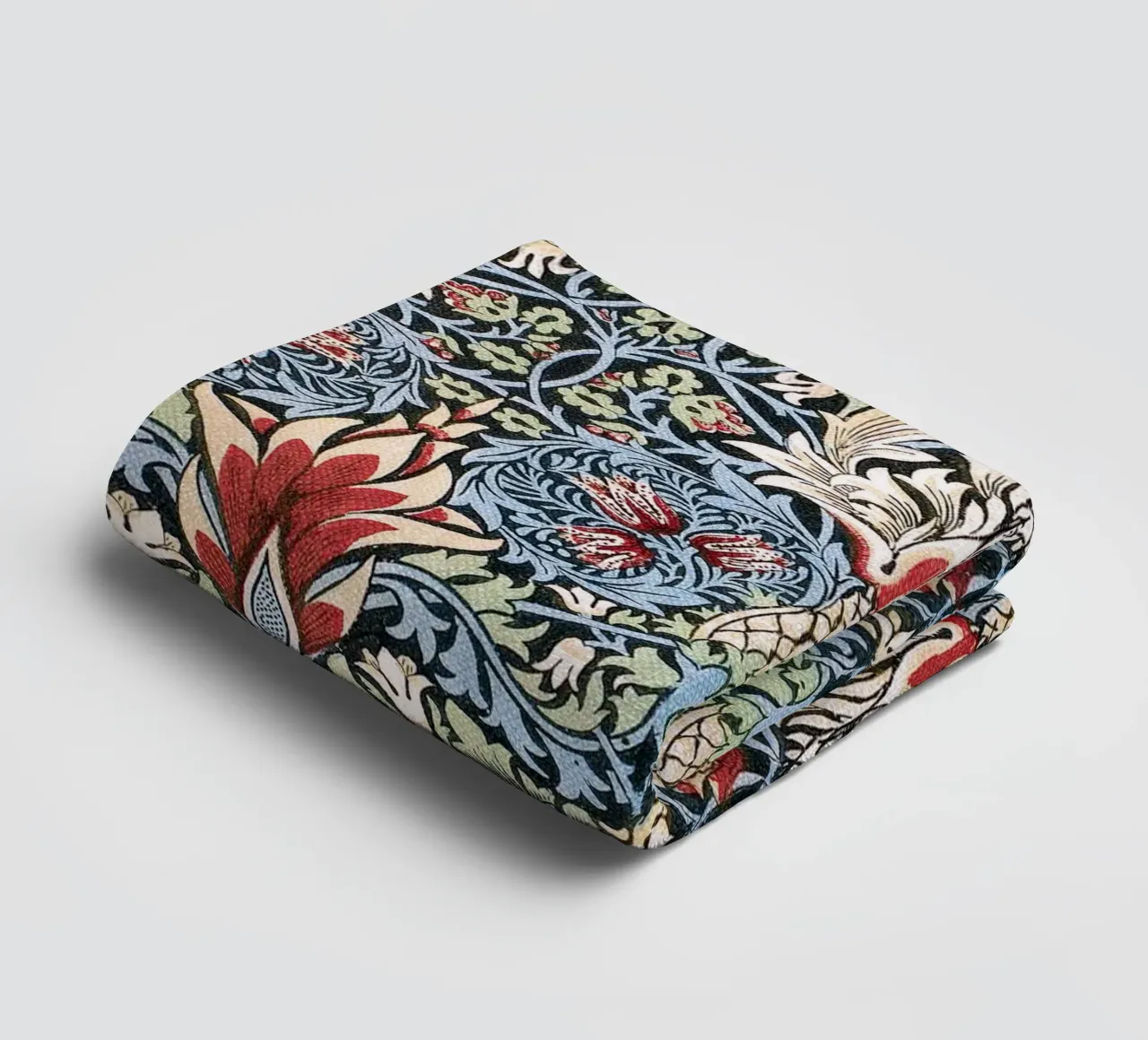 William Morris Pattern - Snakeshead asciugamano da bagno da apoloprints