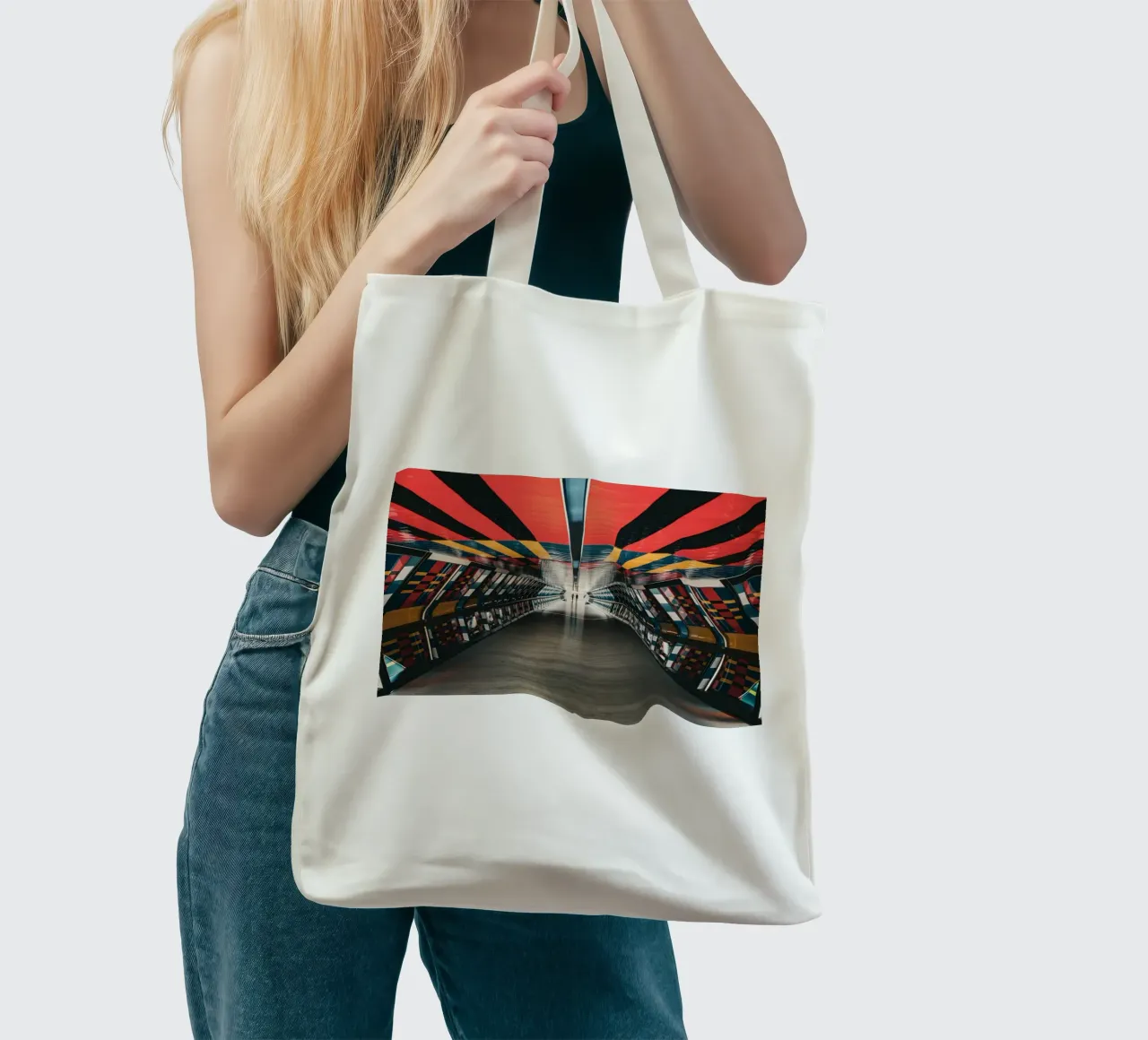 Timetunnel borsa in juta da Flo Klein