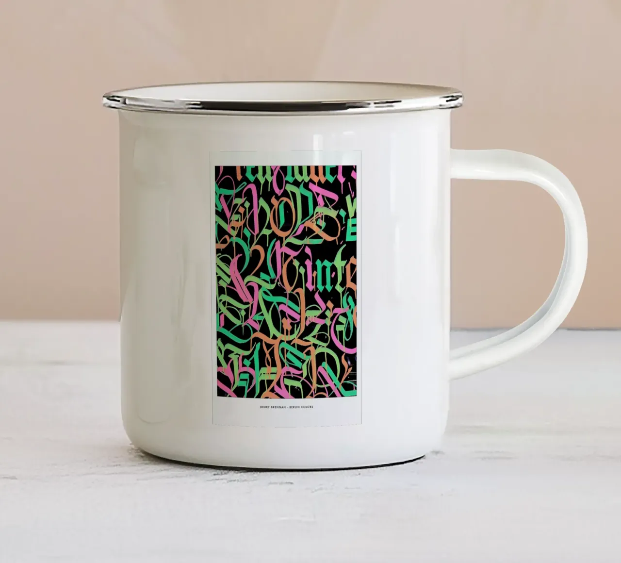 Berlin Colour taza de esmalte de Drury Brennan
