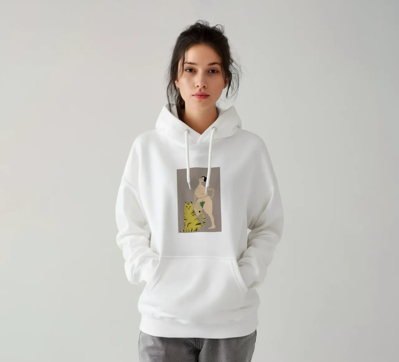 Tigress felpa con cappuccio da Amalia Restrepo