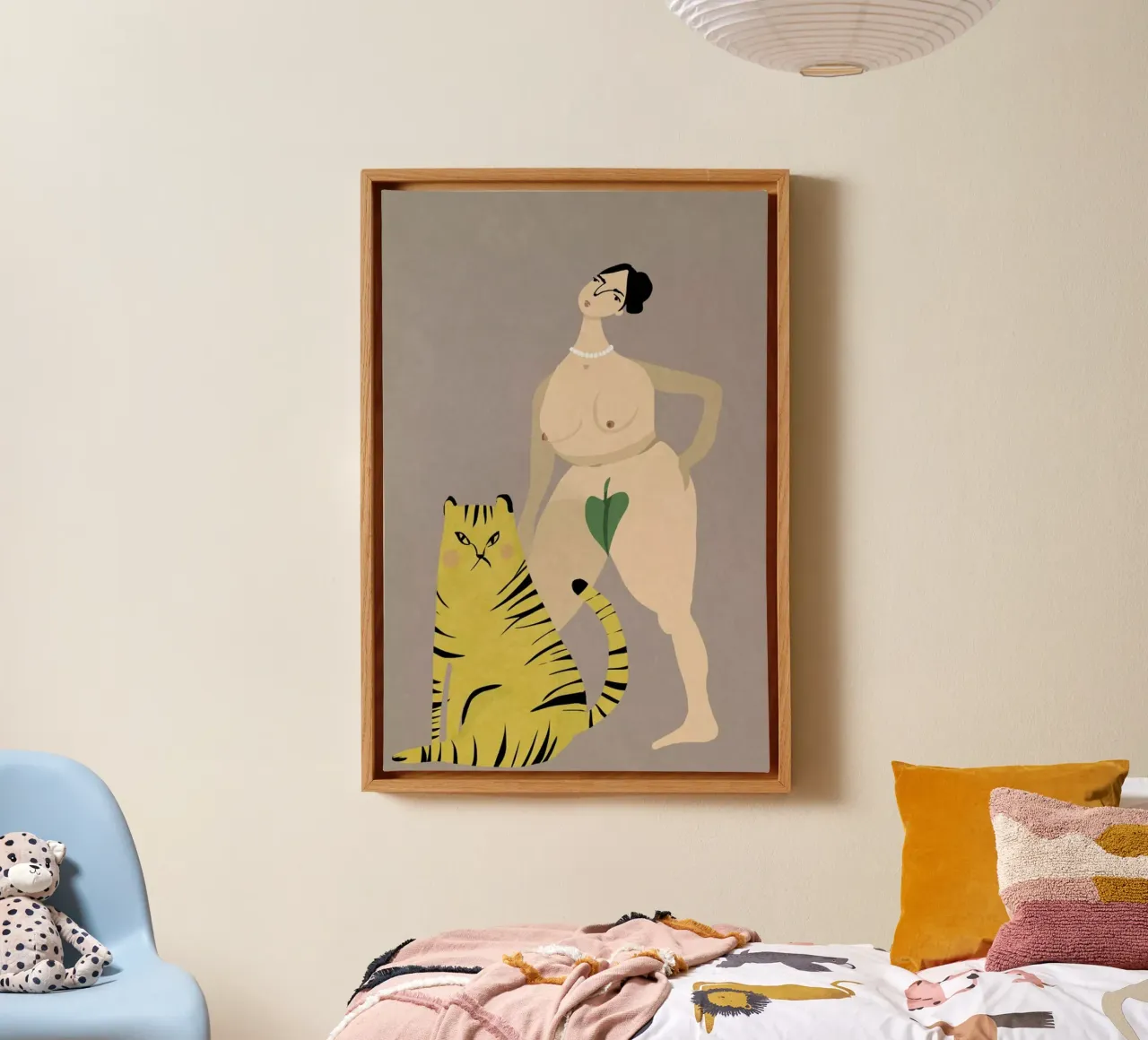 Tigress canvas by Amalia Restrepo