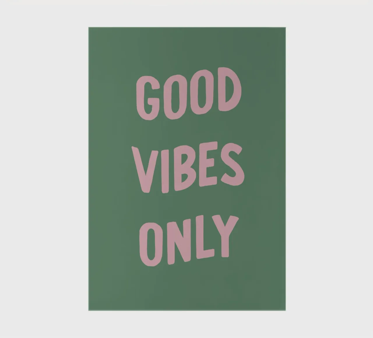 Good Vibes Only Quote Typography notebook by Peaches Art Prints