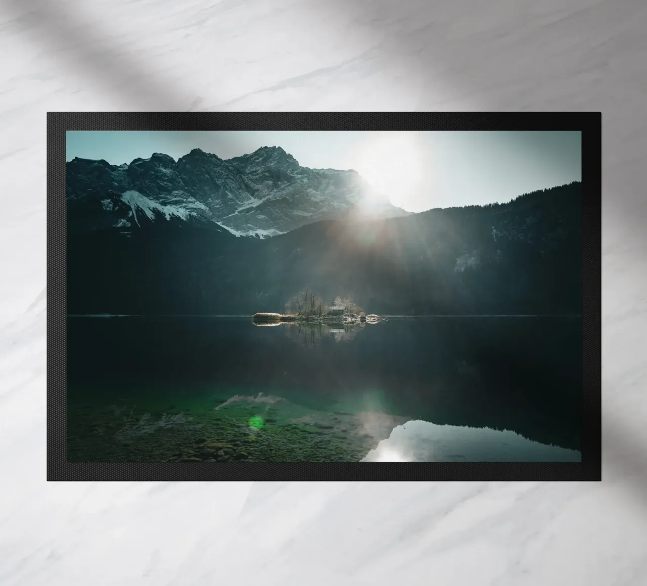 Eibsee doormat by Flo Klein