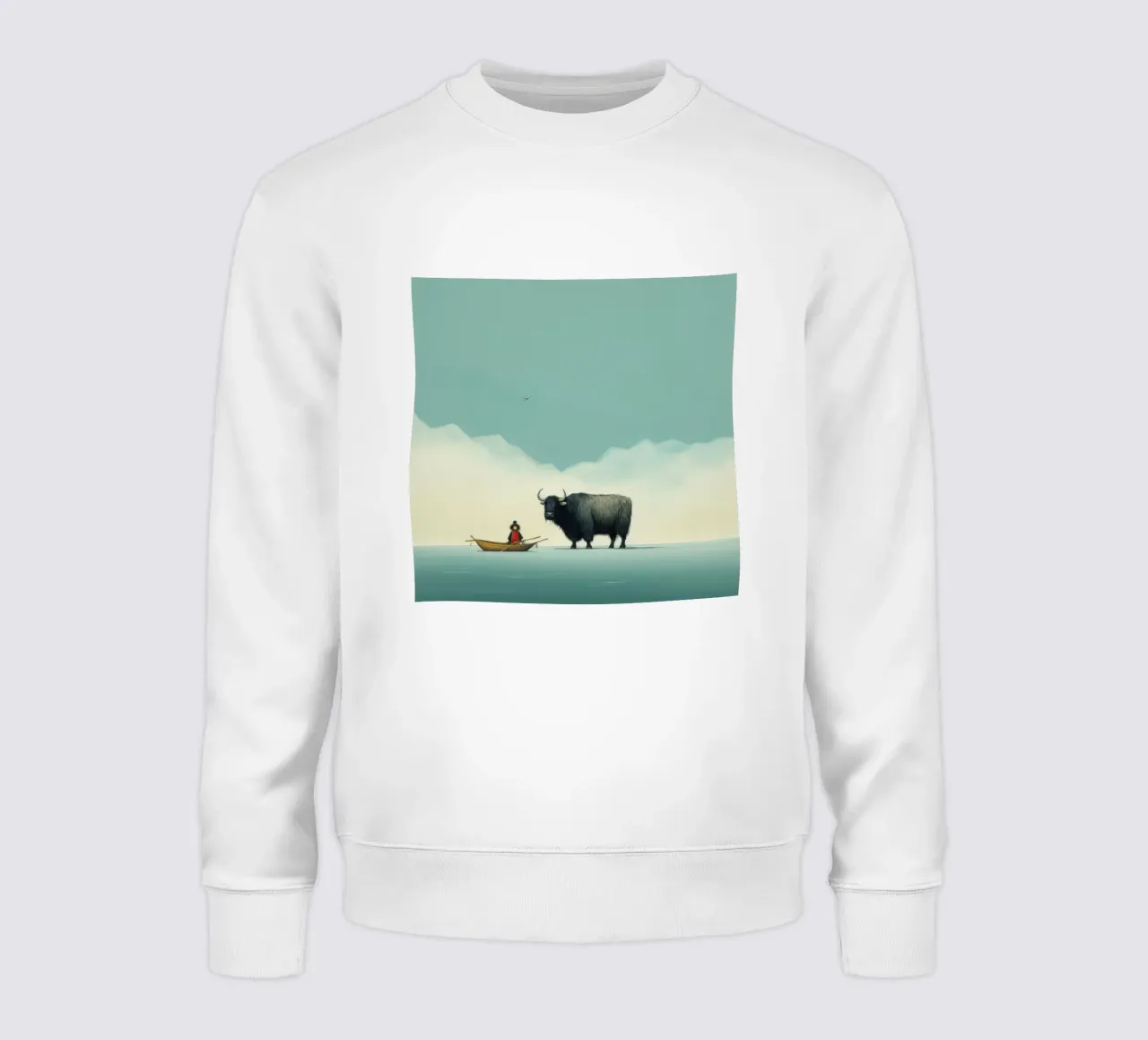 Minimo Yak 2 felpa da Minimal Animal Art