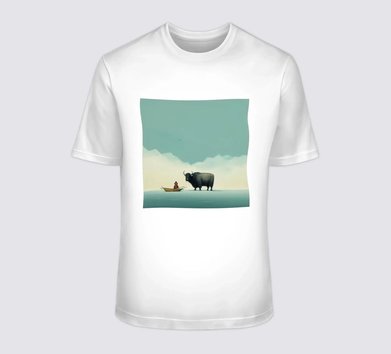 Minimo Yak 2 t-shirt da Minimal Animal Art