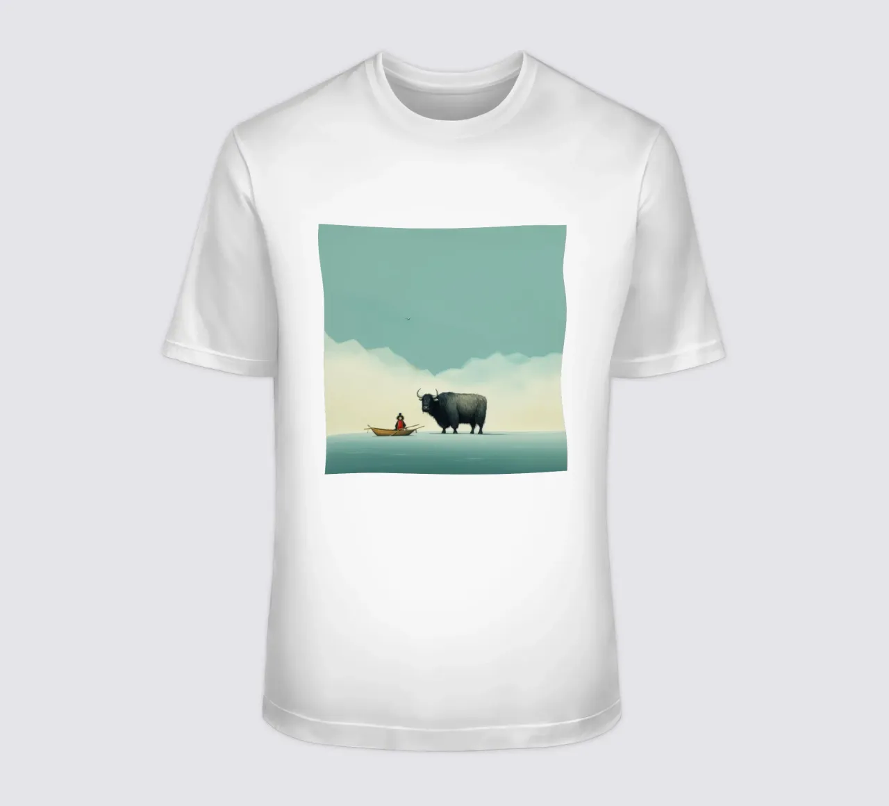 Minimo Yak 2 t-shirt da Minimal Animal Art
