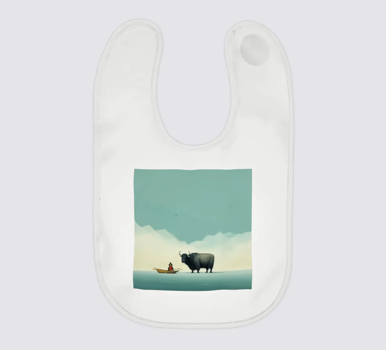 Minimo Yak 2 bavaglino da Minimal Animal Art