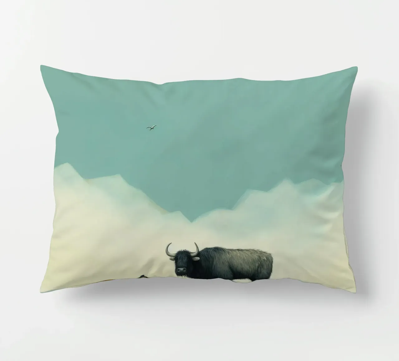 Yak minimo cuscino da Minimal Animal Art