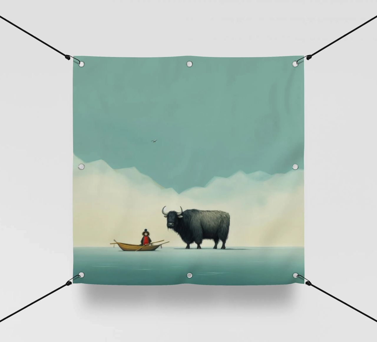 Minimo Yak 2 telo in pvc da Minimal Animal Art