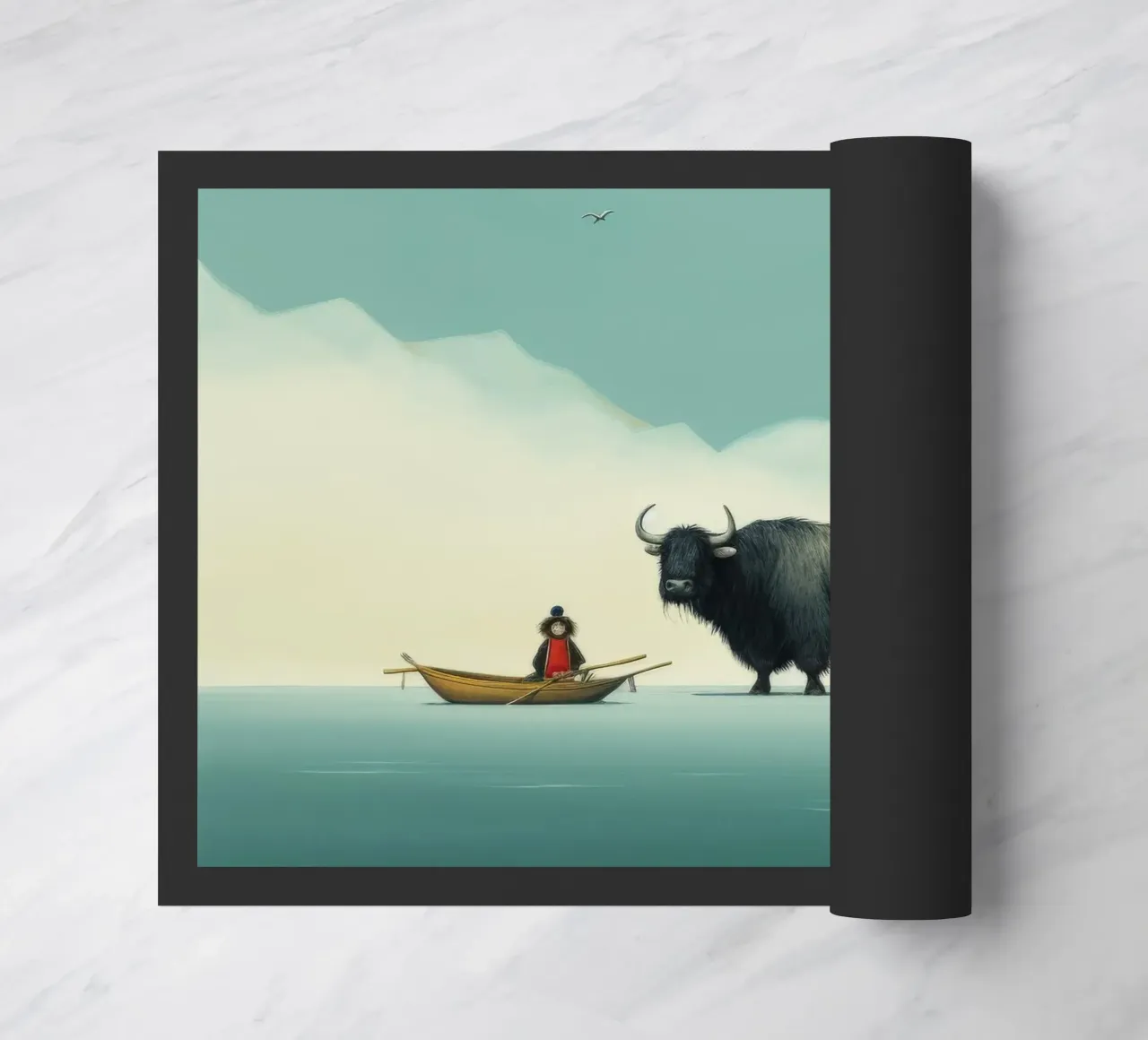 Yak minimo zerbino da Minimal Animal Art