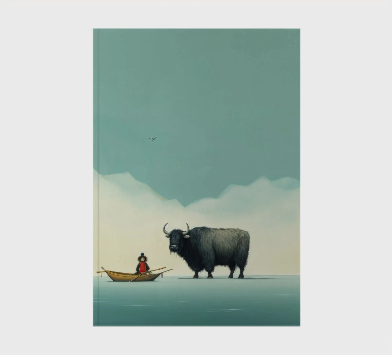 Minimum Yak 2 notebook by Minimal Animal Art