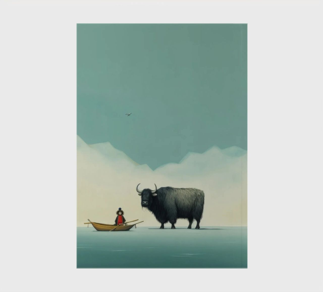 Minimum Yak 2 notebook by Minimal Animal Art