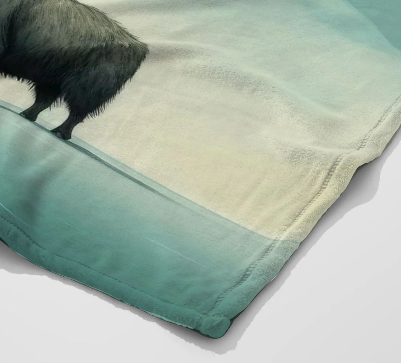 Minimo Yak 2 coperta in pile da Minimal Animal Art