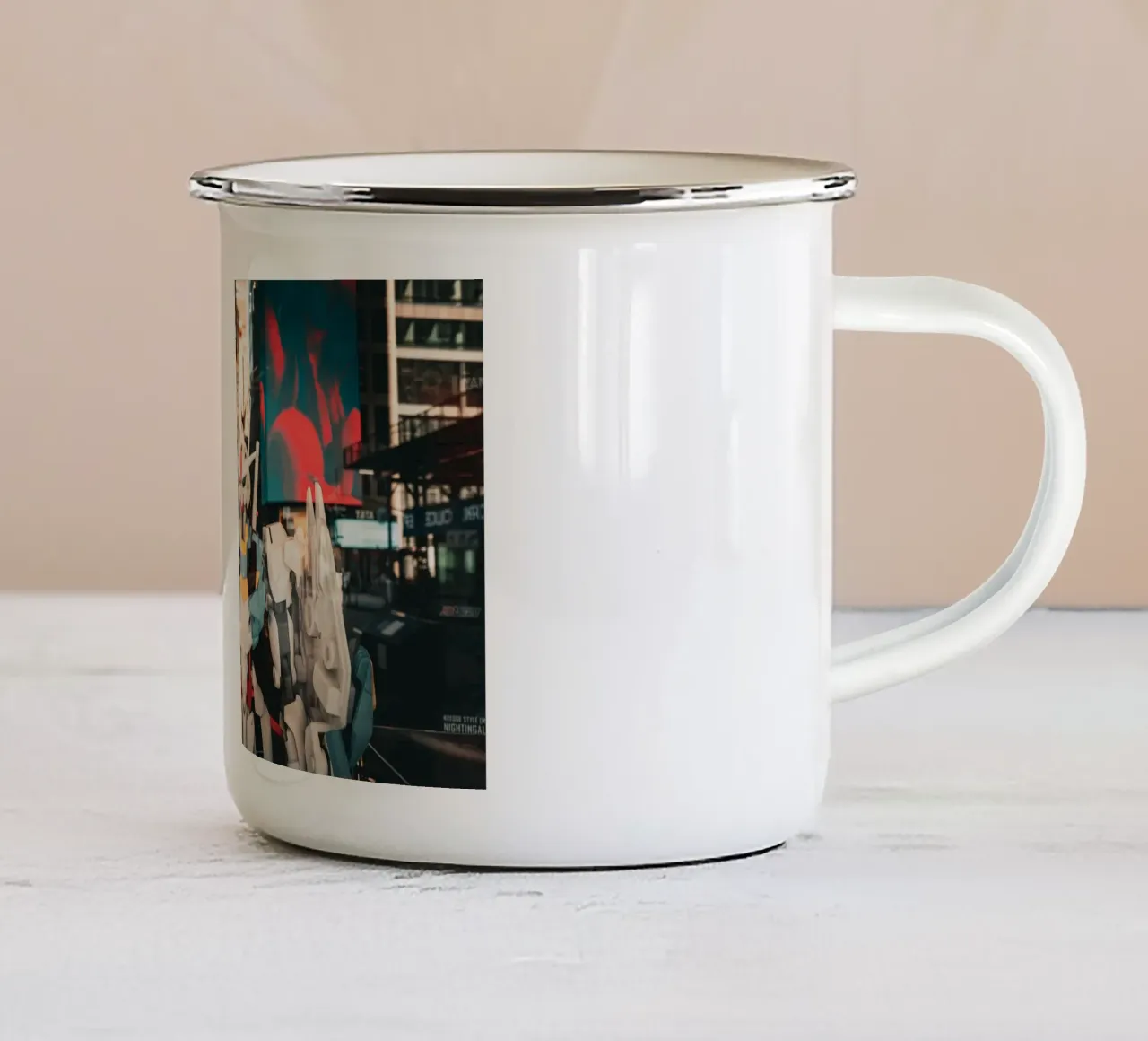 New York Robo tazza in smalto da Flo Klein
