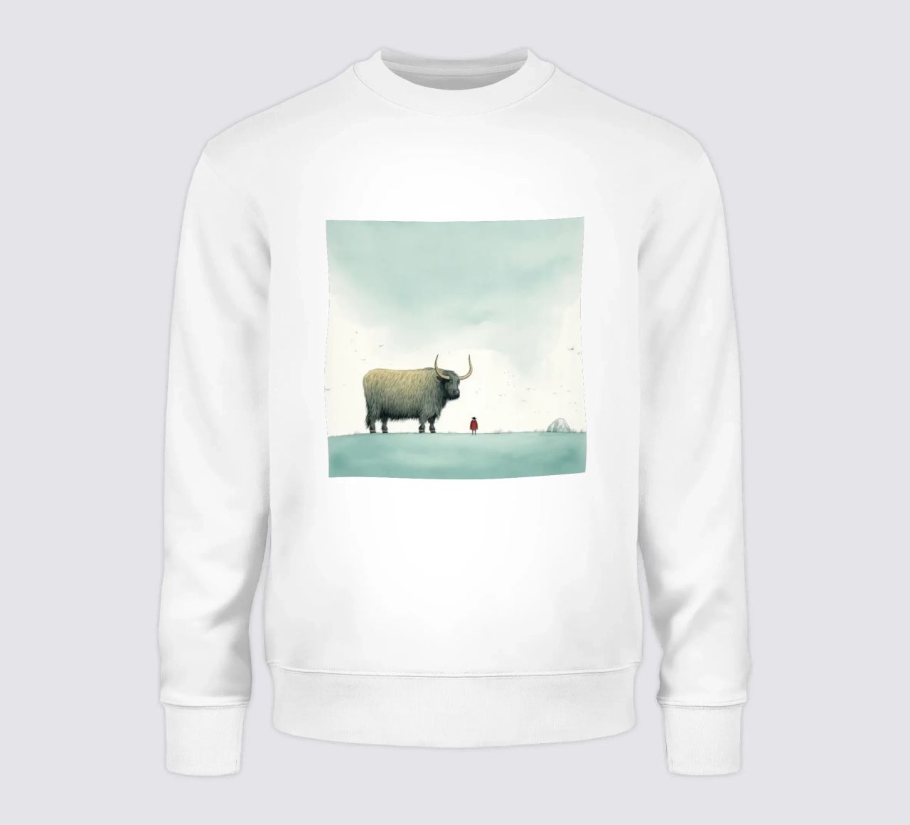 Minimo Yak 3 felpa da Minimal Animal Art