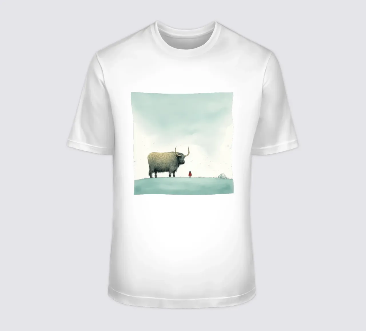 Minimo Yak 3 t-shirt da Minimal Animal Art