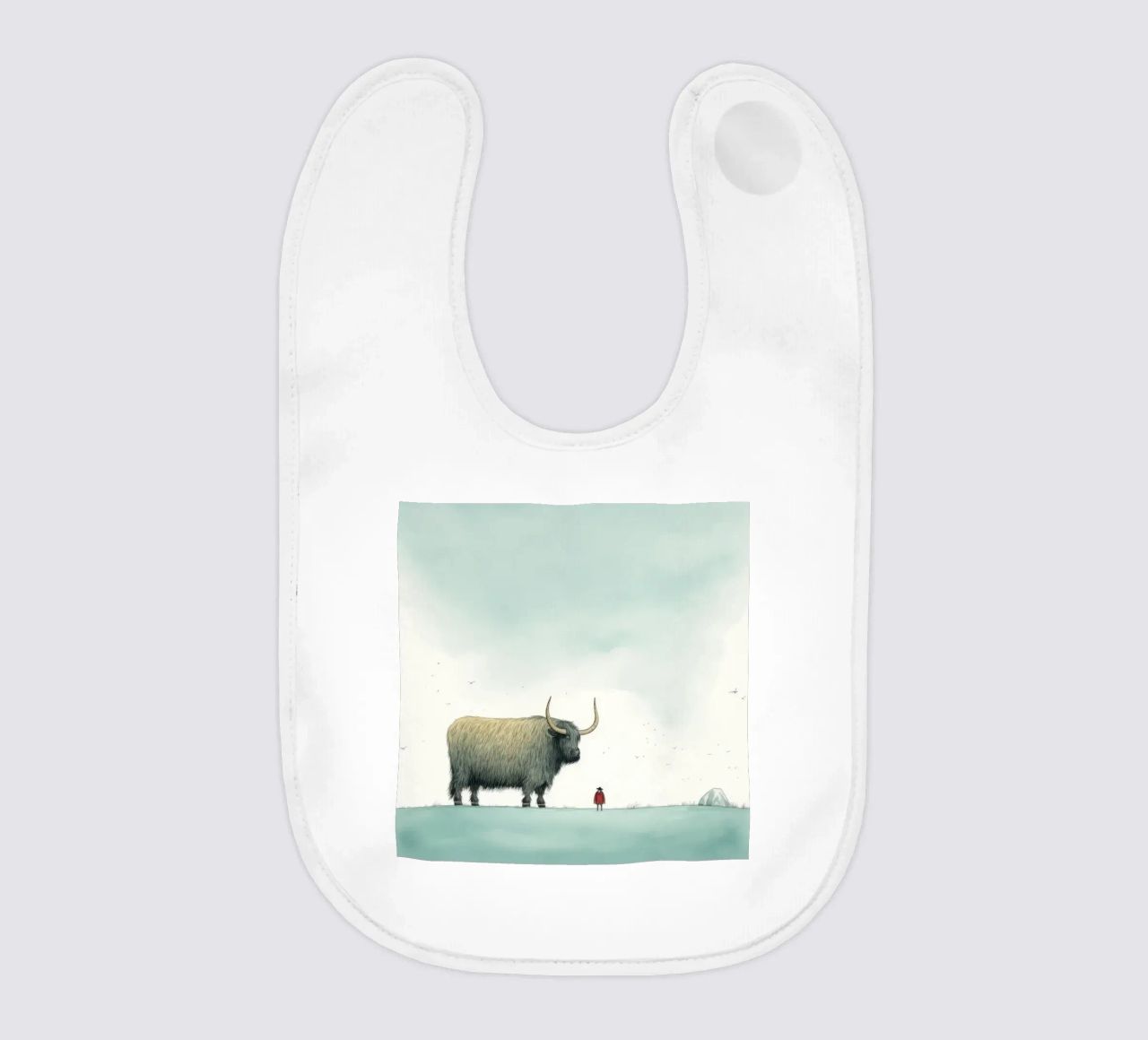 Minimo Yak 3 bavaglino da Minimal Animal Art