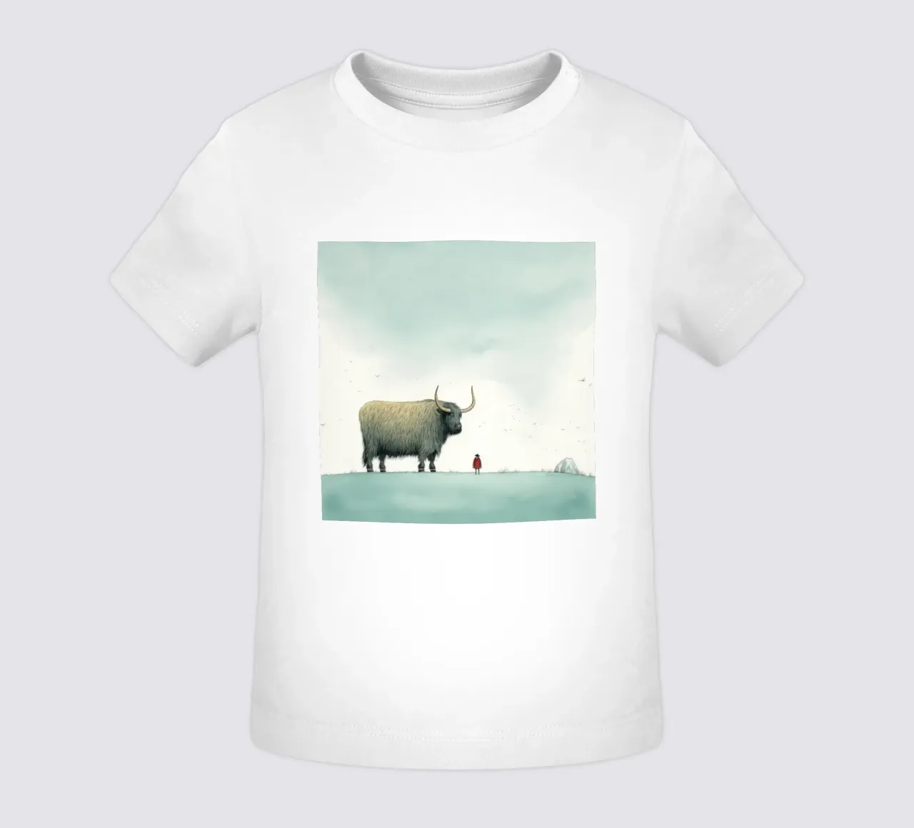 Minimo Yak 3 maglietta neonato da Minimal Animal Art