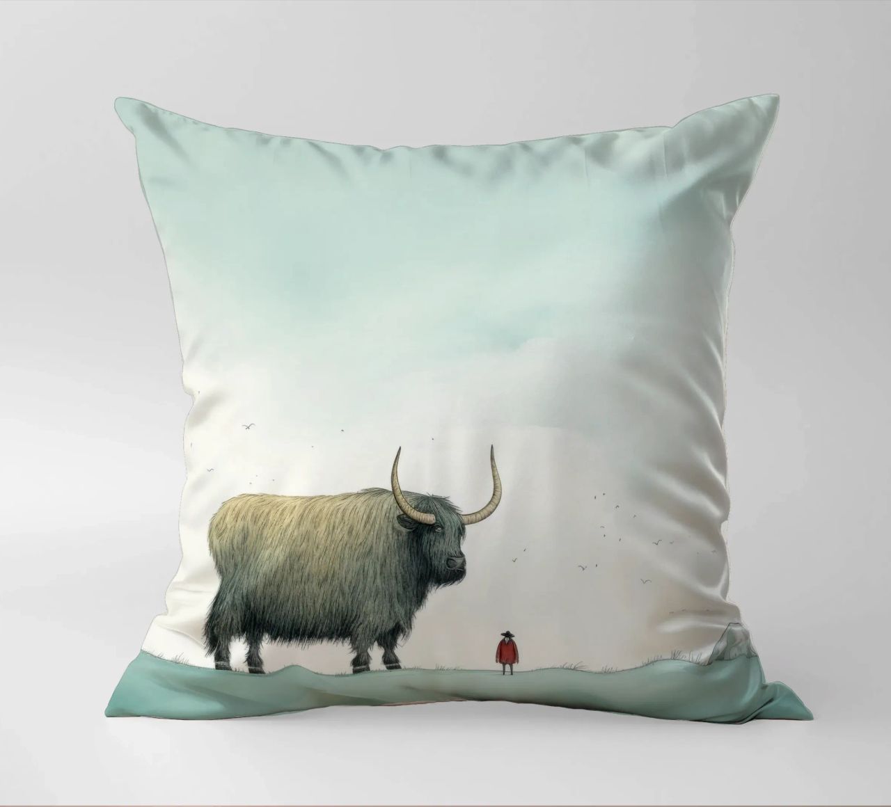 Minimo Yak 3 cuscino da Minimal Animal Art