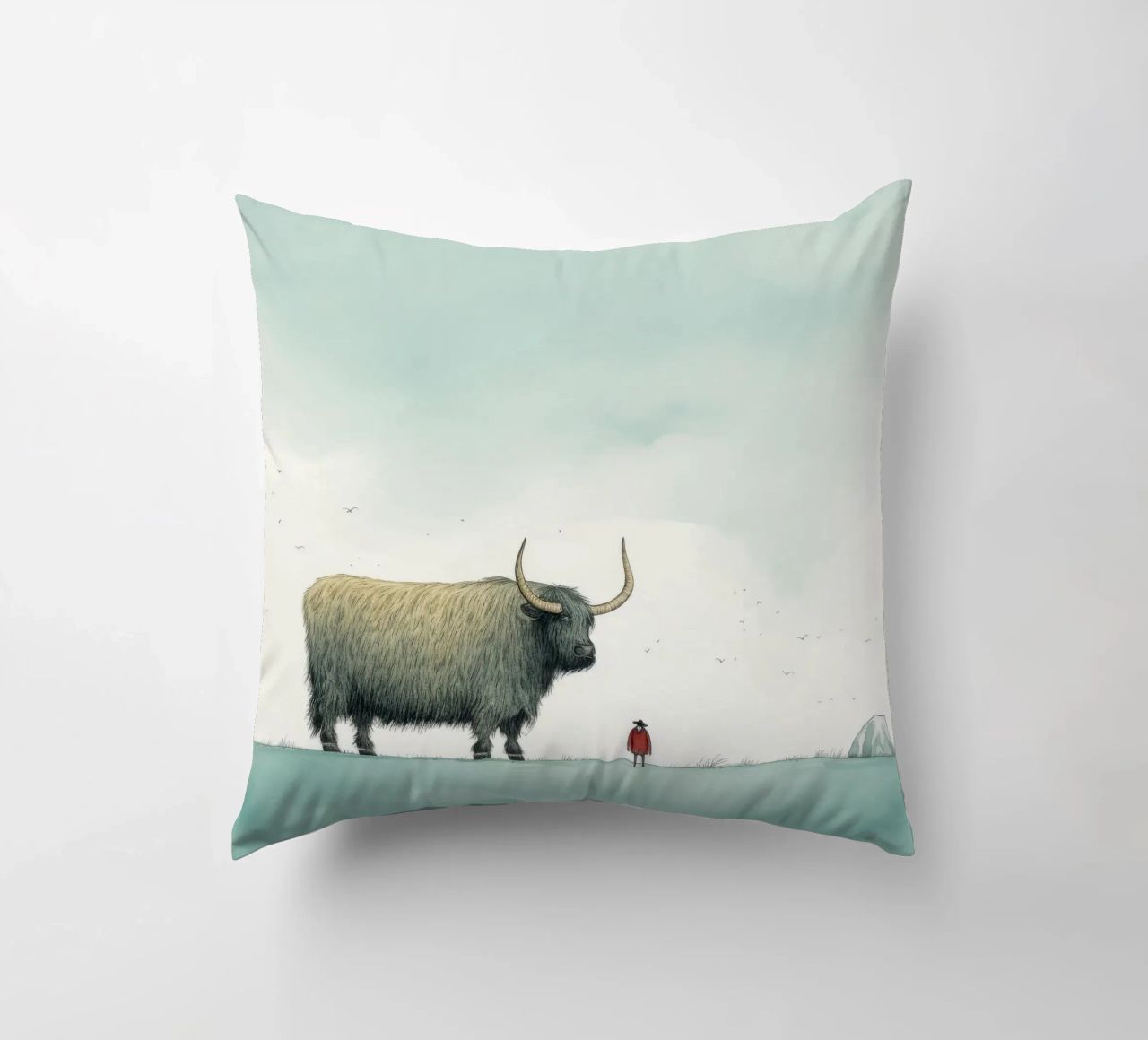 Minimo Yak 3 cuscino da Minimal Animal Art