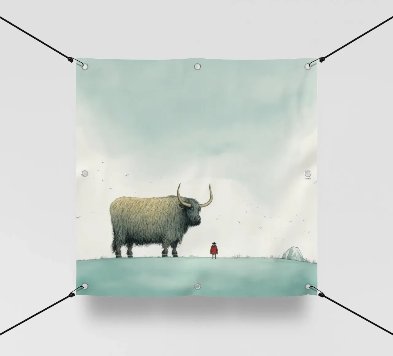 Minimo Yak 3 telo in pvc da Minimal Animal Art