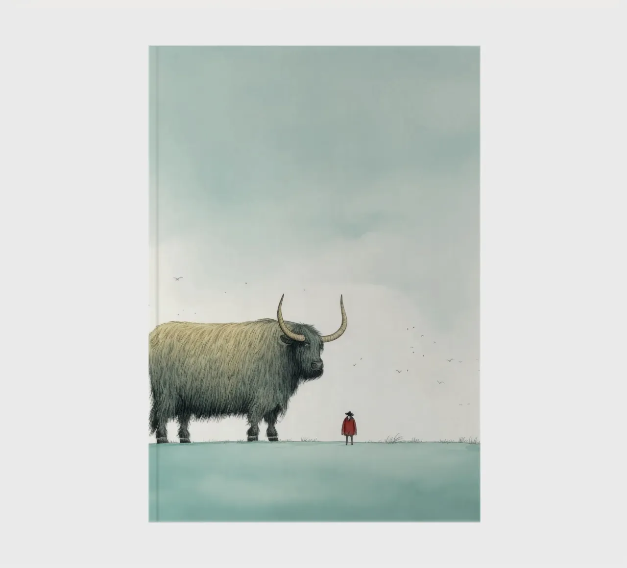 Minimum Yak 3 notebook by Minimal Animal Art