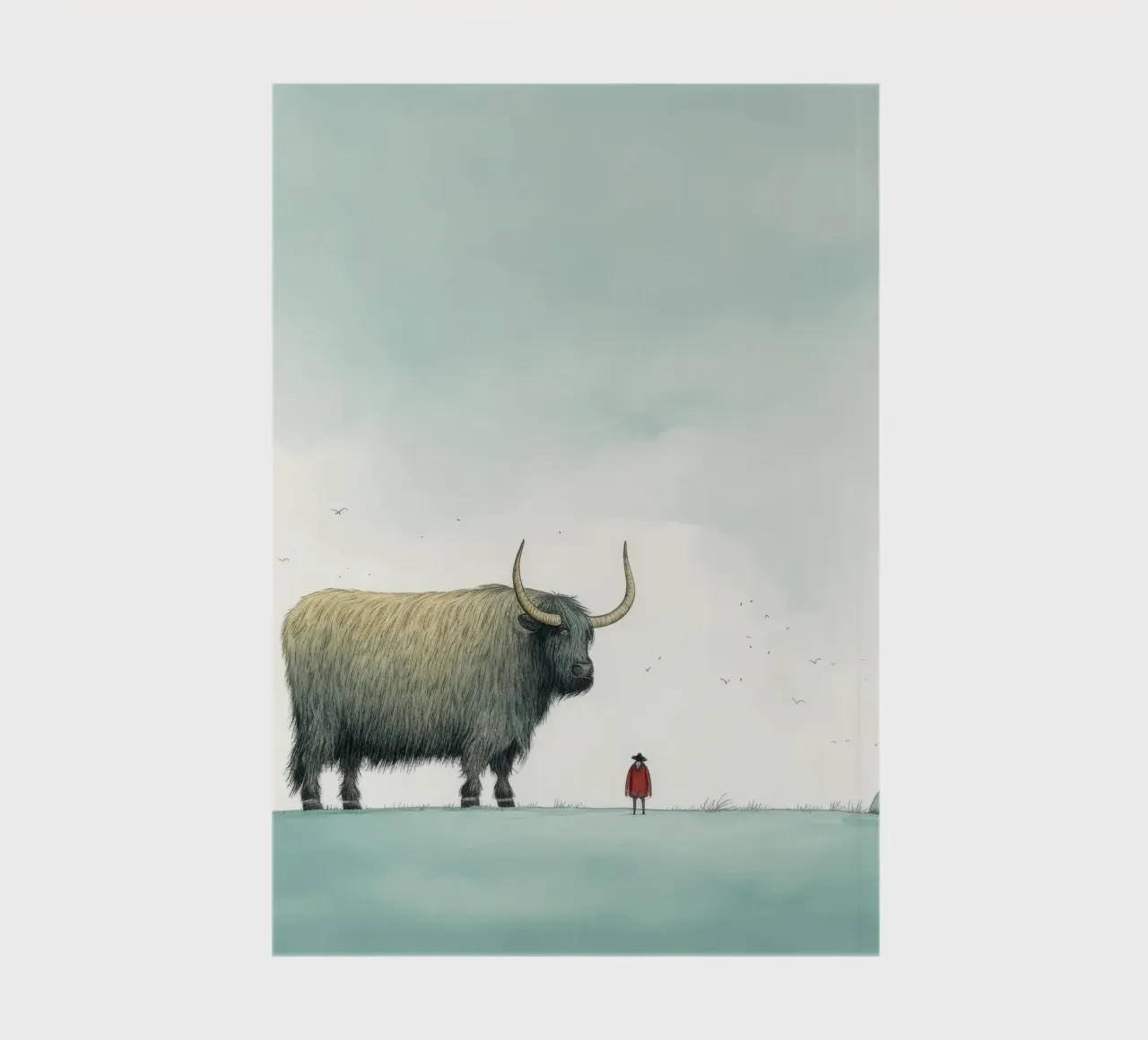 Minimum Yak 3 Notizbuch von Minimal Animal Art