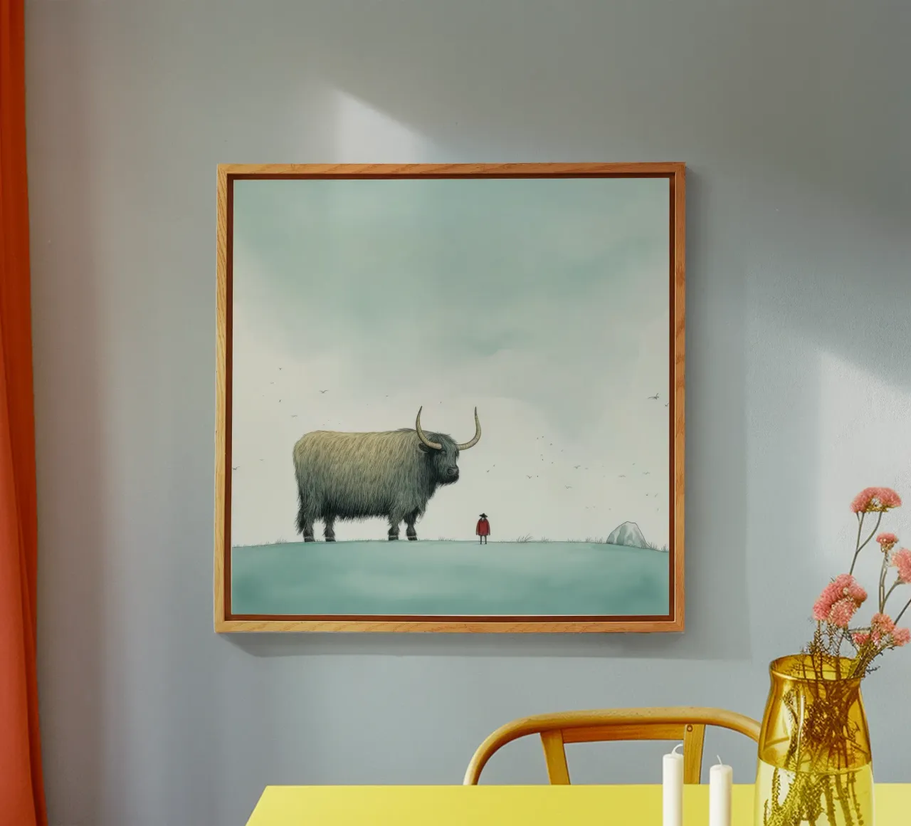 Yak minimo plexiglass da Minimal Animal Art