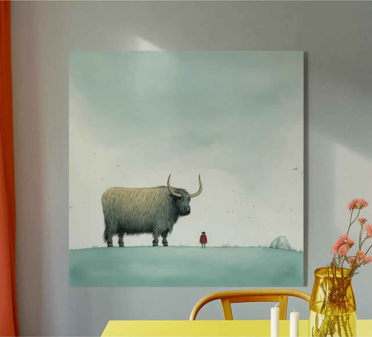 Yak minimo plexiglass da Minimal Animal Art