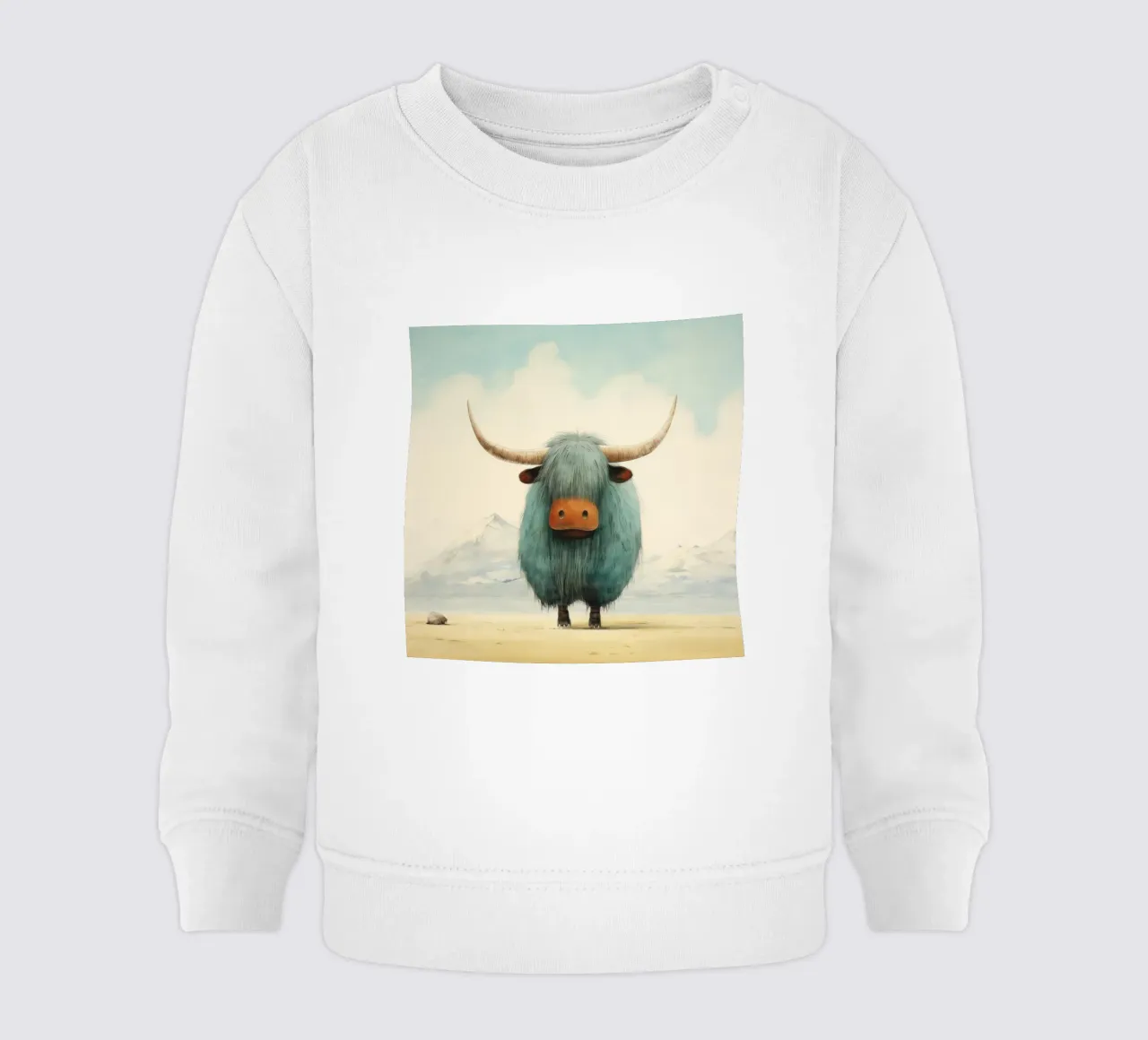 Minimo Yak 4 felpa neonato da Minimal Animal Art