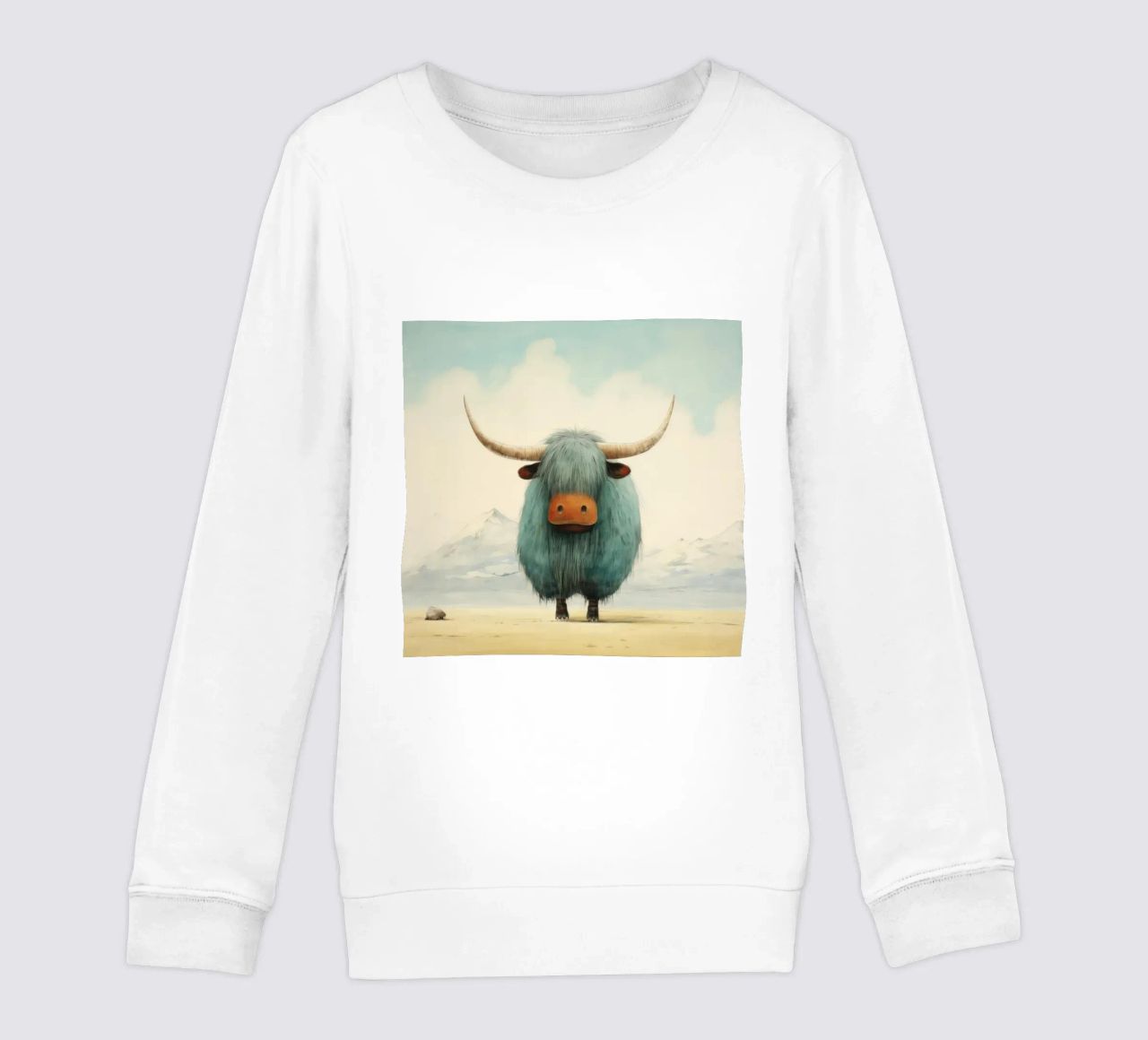 Minimo Yak 4 felpa bambino da Minimal Animal Art