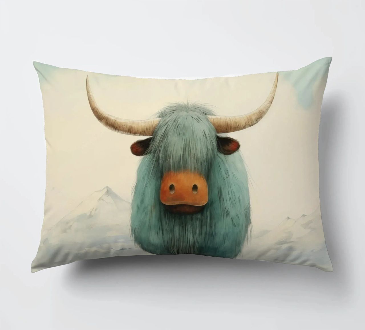 Minimo Yak 4 cuscino da Minimal Animal Art